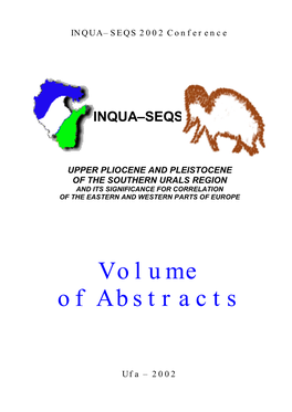 Volume of Abstracts