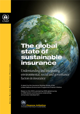 The Global State of Sustainable Insurance Understanding and Integrating Environmental, Social and Governance Factors in Insurance
