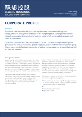 Corporate Profile