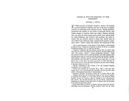 Edward J. Young, "Isaiah 34 and Its Position in the Prophecy," Westminster Theological Journal 27.2 (May 1965): 93-114