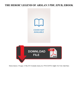 Ebook Download the Heroic Legend of Arslan 3 Kindle