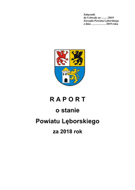 R a P O R T O Stanie Powiatu Lęborskiego Za 2018 Rok