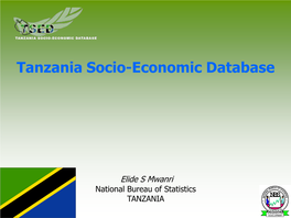 Tanzania Socio-Economic Database