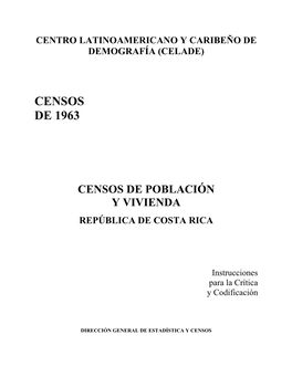 Codigos Para Provincia – Canton – Distrito Región Agrícola – Categoría Urbana Y Area Demográfica