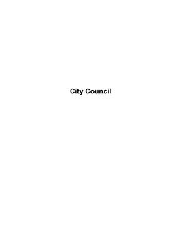 City Council CITY COUNCIL BUDGET NARRATIVE Fiscal Years 2018-19 and 2019-20