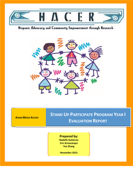 Stand up Participate Program Year I Evaluation Report