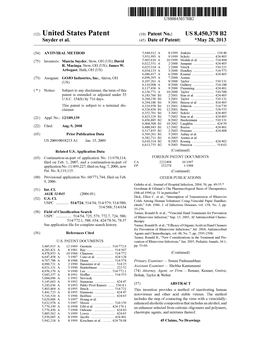 United States Patent (10) Patent No.: US 8.450,378 B2 Snyder Et Al