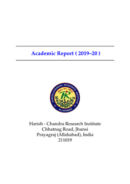 Academic Report ( 2019–20 )