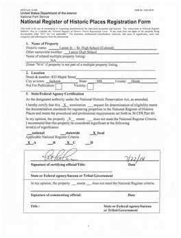 National Register of Historic Places Registration Form