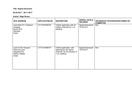 Development Control & Licensing Committee – 22 September 2003