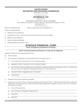 SYNOVUS FINANCIAL CORP. (Name of Registrant As Specified in Its Charter)