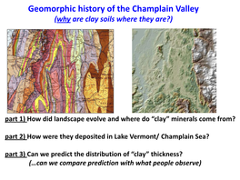 Champlain Valley (Why Are Clay Soils Where They Are?)