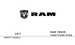 2017 Ram 1500/2500/3500 Truck Owner's Manual