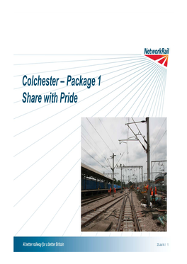Colchester – Package 1 Share with Pride