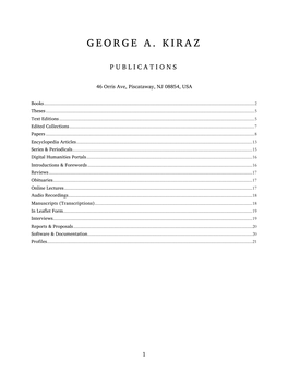 George A. Kiraz