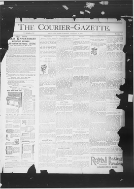 Courier Gazette.) F-27-24 Is Sometimes Played, but Loses; 6.90 A