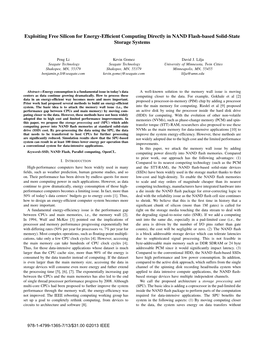 Exploiting Free Silicon for Energy-Efficient Computing Directly