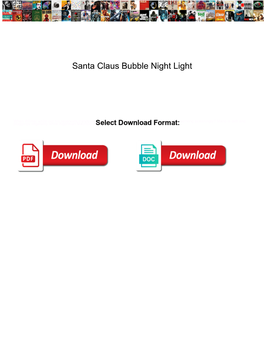 Santa Claus Bubble Night Light