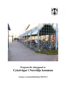 Program För Utbyggnad Av Cykelvägar I Norrtälje Kommun