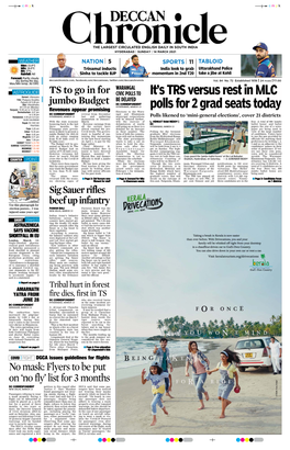 It's TRS Versus Rest in MLC Polls for 2 Grad Seats Today