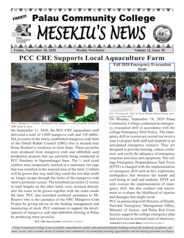 PCC CRE Supports Local Aquaculture Farm Fall 2020 Emergency Evacuation Drill