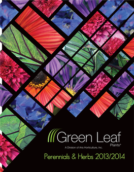 Green Leaf Perennial Catalog.Pdf
