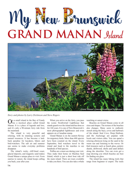 My New Brunswick — GRAND MANAN Island