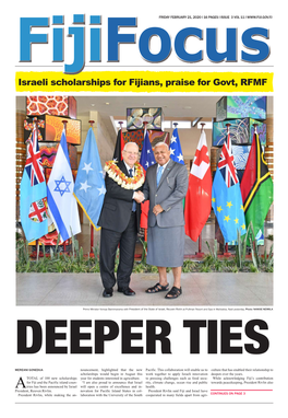 Israeli Scholarships for Fijians, Praise for Govt, RFMF