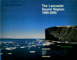 Green Paper the Lancaster Sound Region