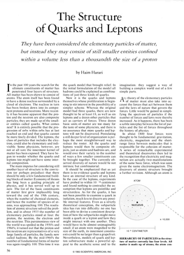 The Structure of Quarks and Leptons