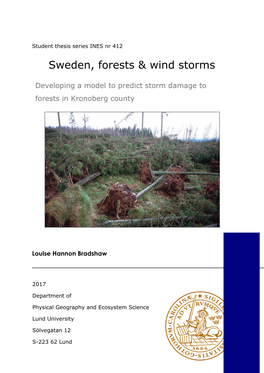 Sweden, Forests & Wind Storms