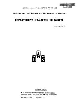 Department D'analyse De Surete