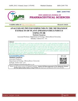 Pharmaceutical Sciences