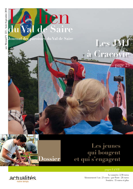Du Val De Saire Journal Des Paroisses Du Val De Saire 223 - Août-Septembre 2016 Mensuel N° 223 - - Les JMJ 5070 À Cracovie Page 23