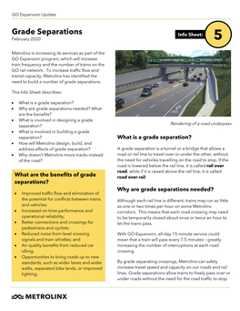 Grade Separations Info Sheet: February 2020 5