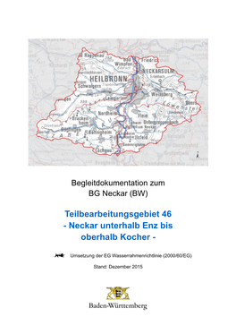 Neckar Unterhalb Enz Bis Oberhalb Kocher