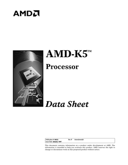 AMD-K5TM Processor