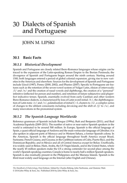 Dialects of Spanish and Portuguese