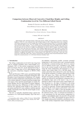 Comparison Between Observed Convective Cloud-Base Heights and Lifting Condensation Level for Two Different Lifted Parcels