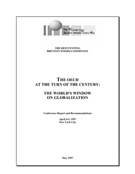 The Oecd at the Turn of the Century: the World's Window on Globalization
