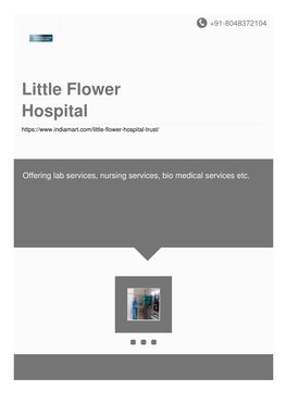 Little Flower Hospital