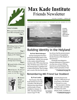 Newsletter Spring 2003