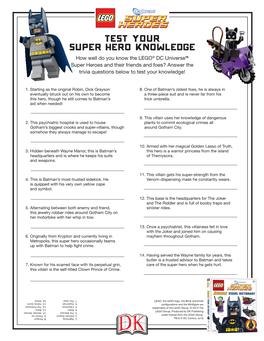 Test Your Super Hero Knowledge