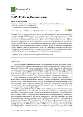 XIAP's Profile in Human Cancer