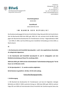 Entscheidungsgründe