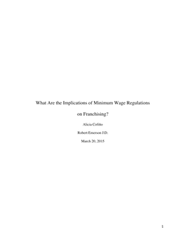 What Are the Implications of Minimum Wage Regulations on Franchising?
