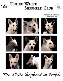 The White Shepherd in Profile Table of Contents