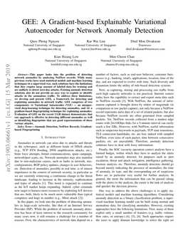 GEE: a Gradient-Based Explainable Variational Autoencoder for Network Anomaly Detection