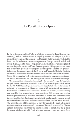 The Possibility of Opera