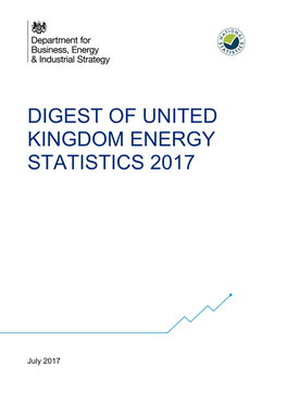 Digest of United Kingdom Energy Statistics 2017